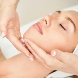 img of a woman at the spa