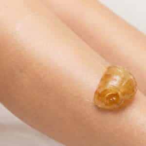 sugar wax removing hair