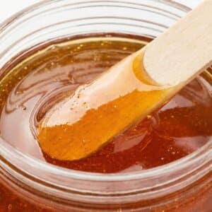 close up of sugar wax