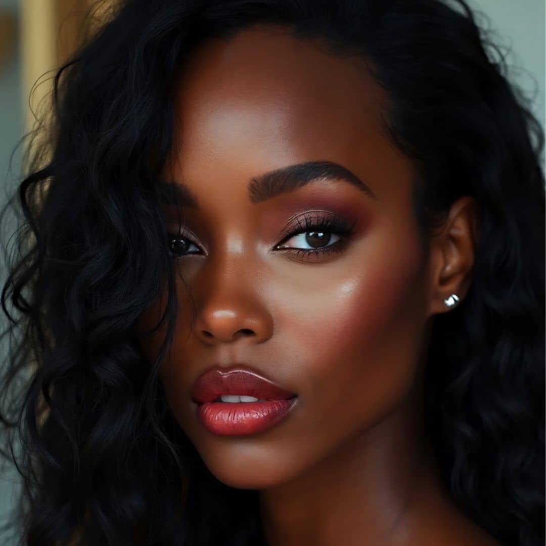 a close up of a woman